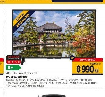 4K UHD Smart televize JVC LT-50VU3005