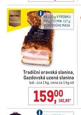 Tradiční oravská slanina, Gazdovská uzená slanina