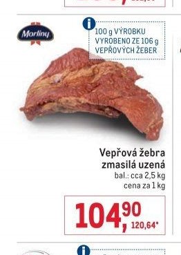 Vepřová žebra zmasilá uzená