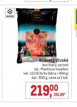 Krevety divoké