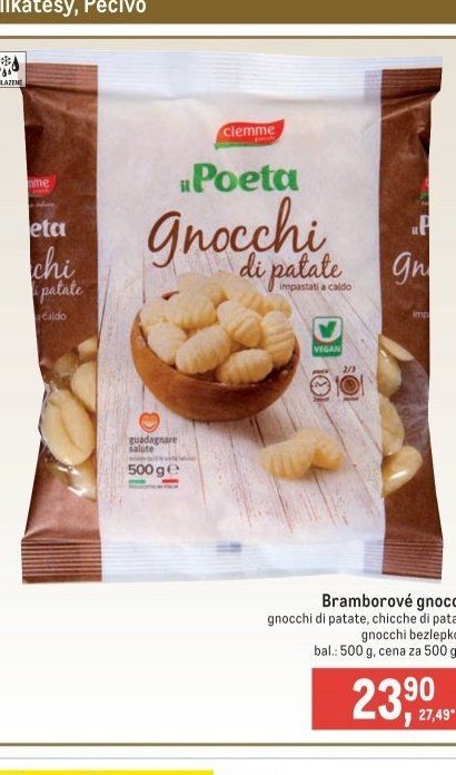 Bramborové gnocchi