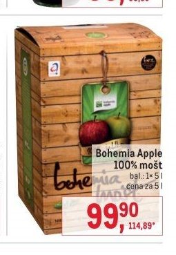 Bohemia Apple 100% mošt
