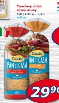 Chléb toustový Colussi