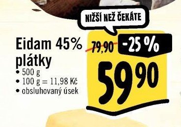 Eidama 45% plátky