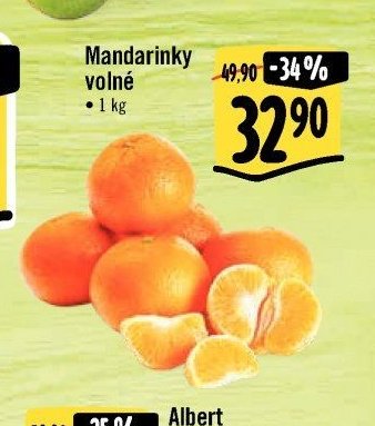 Mandarinky volné