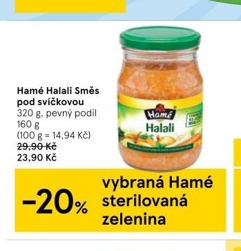 Hamé Halali Směs pod svíčkovou