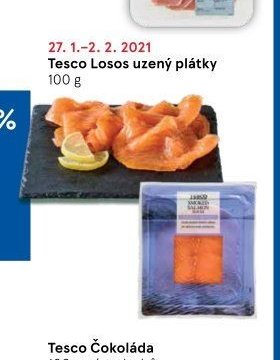 Tesco Losos uzený plátky