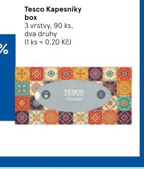 Tesco Kapesníky box