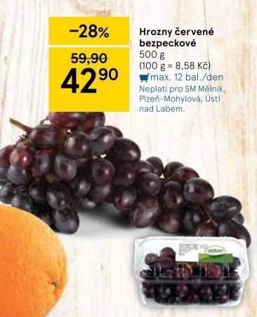 Hrozny červené bezpeckové