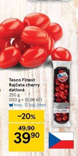 Tesco Finest Rajčata cherry datlová