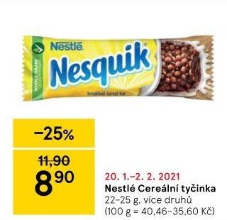 Nestlé Nesquik cereální tyčinka