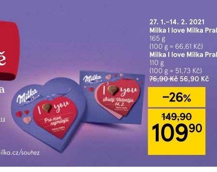 Milka I love Milka Pralinky