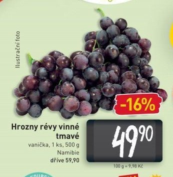 Hrozny révy vinné tmavé