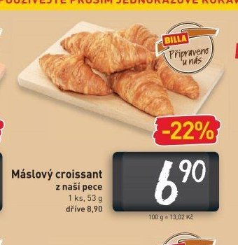 Máslový croissant z naší pece