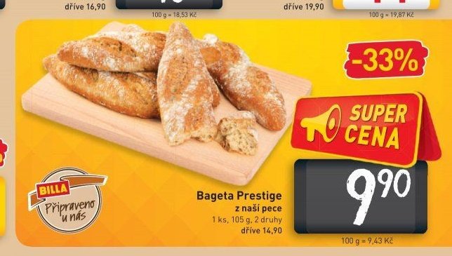 Bageta Prestige z naší pece