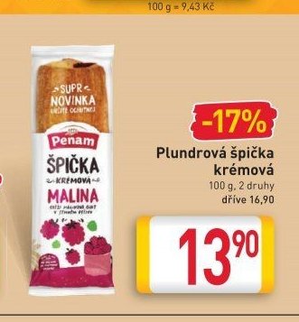 Plundrová špička krémová