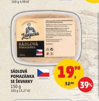 SÁDLOVÁ POMAZÁNKA SE ŠKVARKY