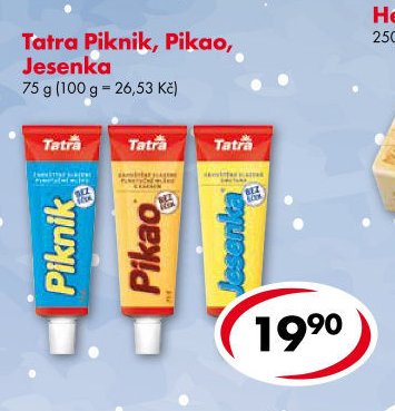 Tatra Piknik, Pikao, Jesenka