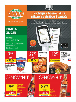 akční leták Globus 28.1.2021-3.2.2021