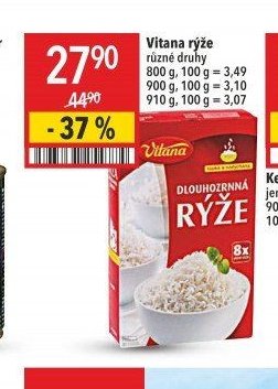 Vitana rýže různé druhy