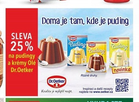 Pudingy a krémy Olé Dr.Oetker