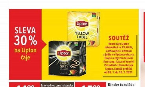 Lipton čaje