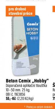 Beton Cemix „Hobby“