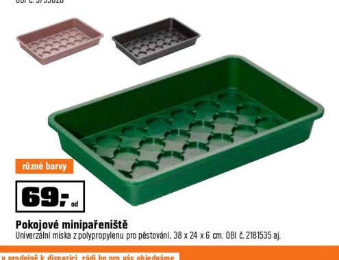 Pokojové minipařeniště