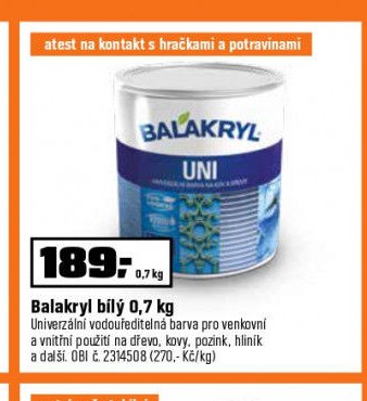 Balakryl bílý 0,7 kg