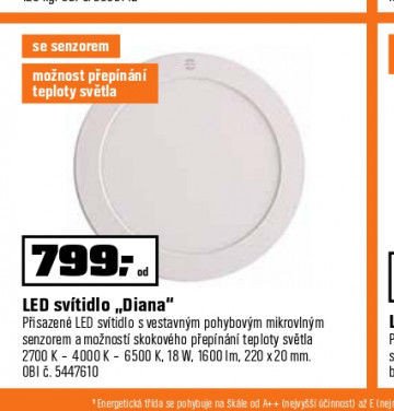 LED svítidlo Diana