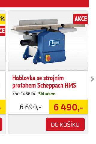 Hoblovka se strojním protahem Scheppach HMS - UNI HOBBY akcniletaky.com