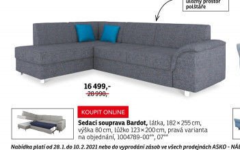 Sedací souprava Bardot - ASKO akcniletaky.com