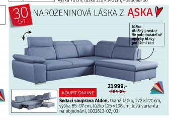 Sedací souprava Aldon - ASKO akcniletaky.com