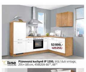 Plánovaná kuchyně IP 1200, bílá / dub vintage - ASKO akcniletaky.com