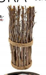 Svíce, dřevo/sklo, výška 40 cm - ASKO akcniletaky.com