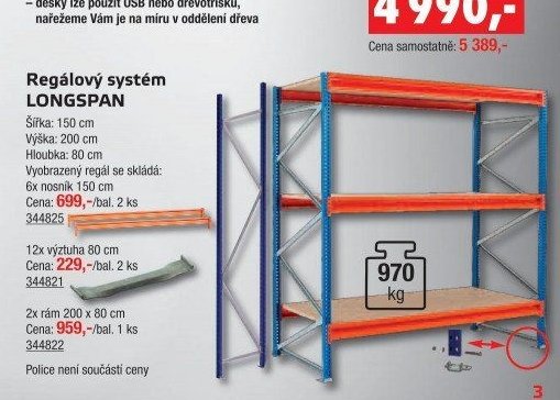 Regálový systém LONGSPAN - UNI HOBBY akcniletaky.com