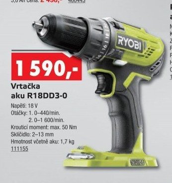 Vrtačka aku R18DD3-0 - UNI HOBBY akcniletaky.com