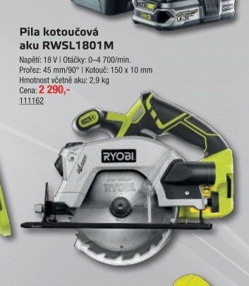 Pila kotoučová aku RWSL1801M - UNI HOBBY akcniletaky.com