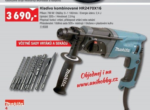 Kladivo kombinované HR2470X16 - UNI HOBBY akcniletaky.com