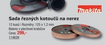 Sada řezných kotoučů na nerez - UNI HOBBY akcniletaky.com