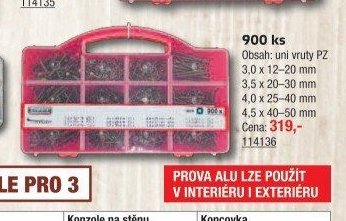 Sada uni vrutů 900 ks - UNI HOBBY akcniletaky.com