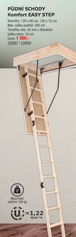 PŮDNÍ SCHODY Komfort EASY STEP