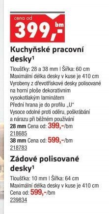 Kuchyňské pracovní desky - UNI HOBBY akcniletaky.com