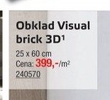 Obklad Visual brick 3D - UNI HOBBY akcniletaky.com