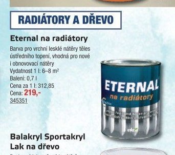 Eternal na radiátory - UNI HOBBY akcniletaky.com
