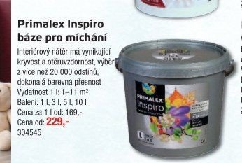 Primalex Inspiro báze pro míchání - UNI HOBBY akcniletaky.com