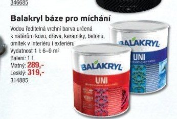 Balakryl báze pro míchání - UNI HOBBY akcniletaky.com