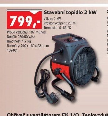 Stavební topidlo 2 kW - UNI HOBBY akcniletaky.com