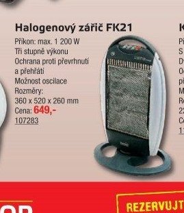 Halogenový zářič FK21 - UNI HOBBY akcniletaky.com