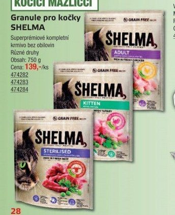 Granule pro kočky SHELMA - UNI HOBBY akcniletaky.com
